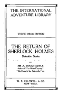 The Return of Sherlock Holmes title page (1920s)