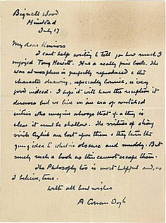 Letter to Albert Kinross about Tony Hewitt (17 july [1925])