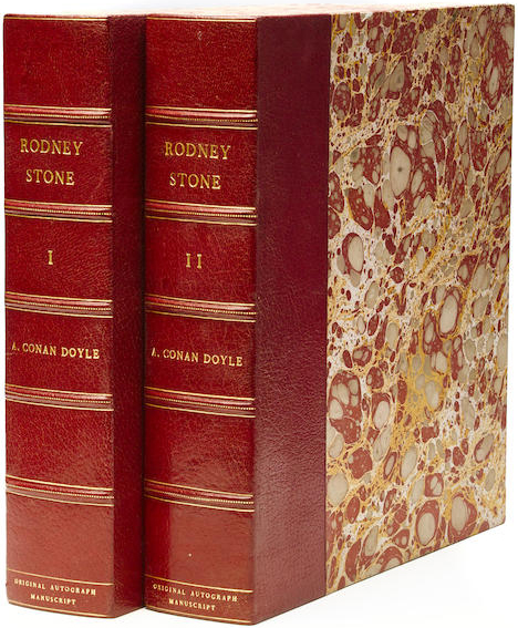 File:Manuscript-rodney-stone-bound-volumes.jpg
