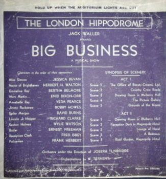 London Hippodrome (programme)