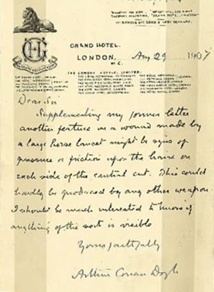 Letter to Captain Anson (29 august 1907)
