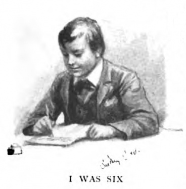 Portrait of Arthur aged 6, by Sydney Cowell (The Idler, january 1893)