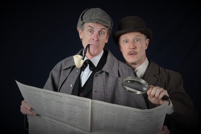 Sherlock Holmes (Jerry Lloyd) and Dr. Watson (Daniel Harray)