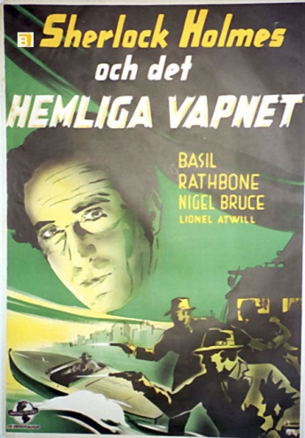 Sherlock Holmes Och Det Hemliga Vapnet (Sweden) 14 august 1943