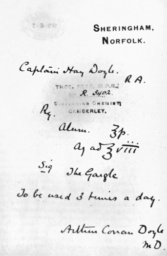 Prescription to Hay Doyle (2 march 1904)