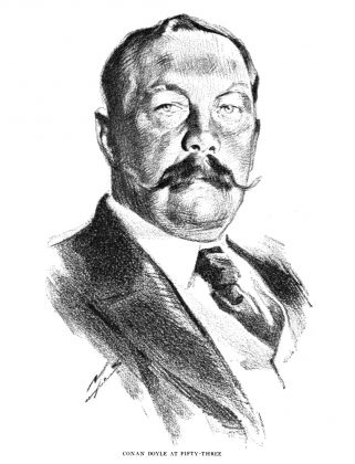 Arthur Conan Doyle aged 53.