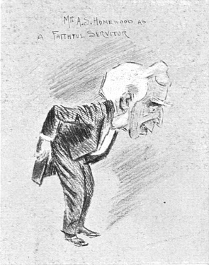 Caricature of A. S. Homewood as Rodgers.