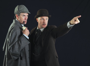 Sherlock Holmes (Jerry Lloyd) and Dr. Watson (Daniel Harray)