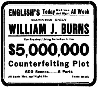 Ad in The Indianapolis Star (20 september 1914)