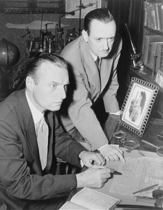 Adrian (left) with John Dickson Carr (1952).