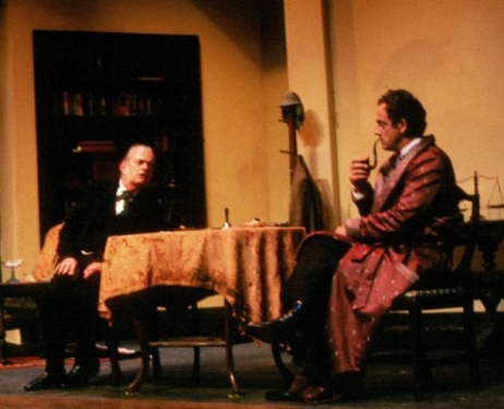 Professor Moriarty (Sam Lloyd) and Sherlock Holmes (Christopher Lloyd)