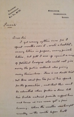 Letter about Oscar Slater and Mr Ure (undated)