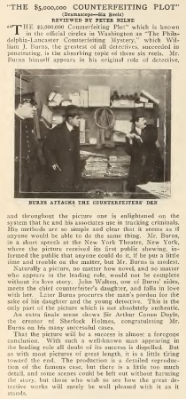 Review in The Motion Picture News (22 august 1914)