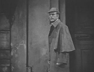 Bob Cunningham as a fake Sherlock Holmes in episode The Case of the Imposter Mystery (1955)