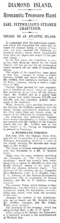 Diamond Island (The Leeds Mercury, 10 august 1906, p. 5)