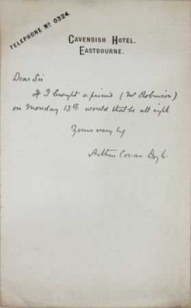 Letter about Mr. Robinson (undated)