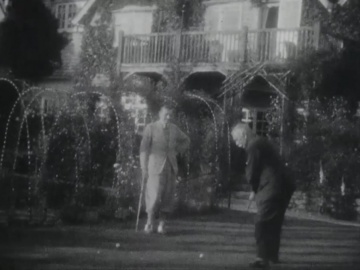 Conan Doyle Home Movie Footage 20 (48 sec.) Arthur Conan Doyle playing golf with his son Adrian