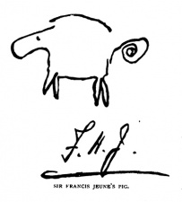 Sir Francis Jeune's pig.