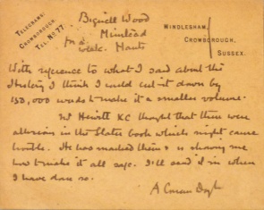 Letter to Mr Gollancz (5 april 1927)