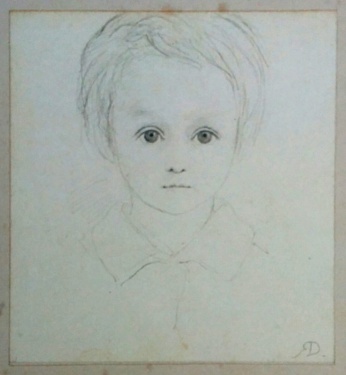 Portrait of Arthur at 5, by his uncle Richard Doyle