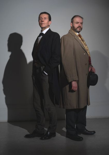 Sherlock Holmes (Michael Daviot) and Dr. Watson (Mark Kydd)