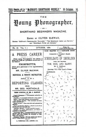 The Young Phonographer (october 1894, p. 1)