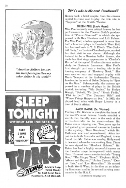 Playbill p. 20 (october 1953)