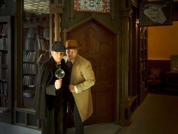 Sherlock Holmes (Brad Loffswold) and Dr. Watson (Rolf Hein)