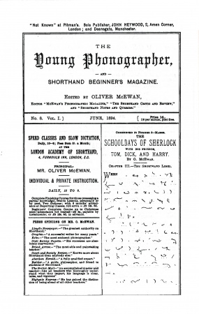 The Young Phonographer (june 1894, p. 1)
