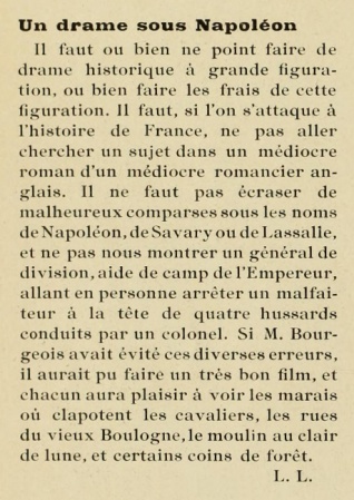 Review in Cinéa (27 may 1921, p. 6)