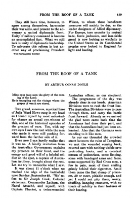 From the Roof of a Tank (The Living Age, 23 november 1918, p. 459)