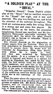 Review in The Daily Mail (Hull (12 november 1907, p. 3)