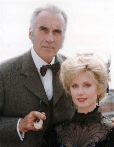 Christopher Lee as Sherlock Holmes in Sherlock Holmes and the Leading Lady (1991)