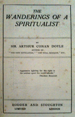 The Wanderings of a Spiritualist title page (1921)