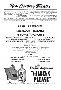 Playbill p. 10 (october 1953)