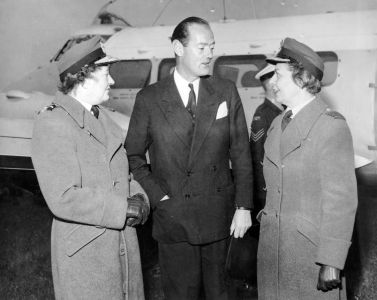 Group Officer Jean Conan Doyle (right) with Baron Charles Ian Orr-Ewing (ca. 1963).