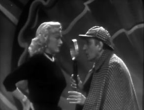 Dagmar and Sherlock Holmes (Basil Rathbone)