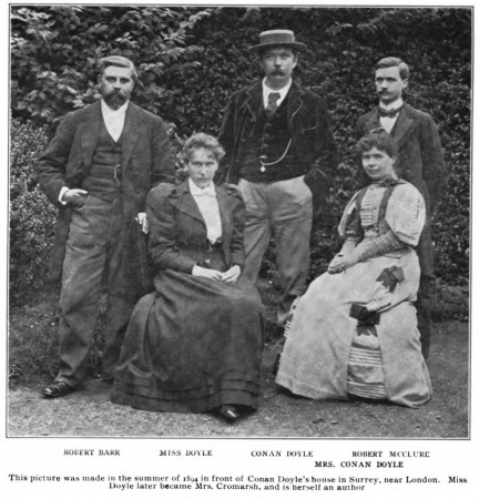 Robert Barr, Miss Doyle, Arthur Conan Doyle, Louisa Conan Doyle and Robert McClure (november 1894).