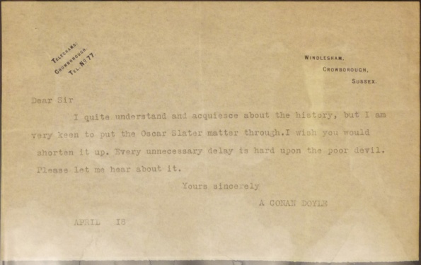 Letters - The Arthur Conan Doyle Encyclopedia