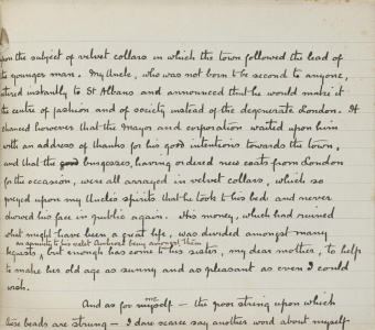 Chapter XXII: Part of the last page of manuscript