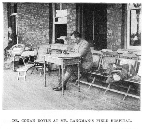 Dr. Conan Doyle at Mr. Langman's Field Hospital.