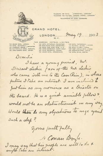 Letter to H. P. Rose (19 may 1903)